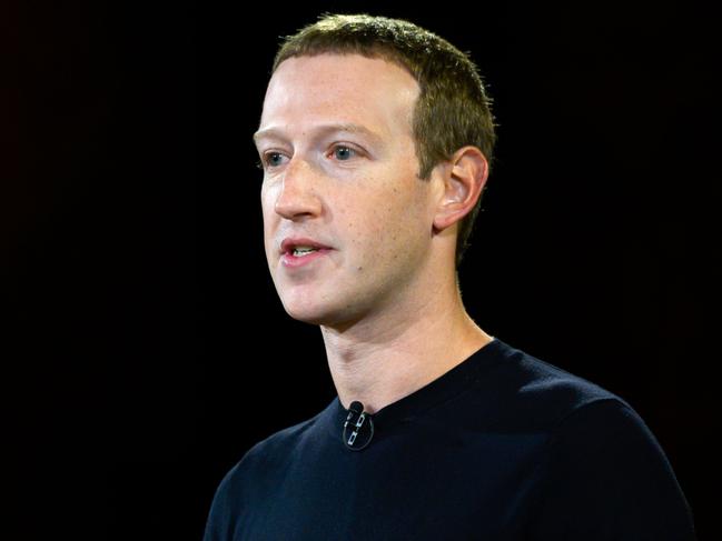 Facebook founder Mark Zuckerberg. Picture: AFP