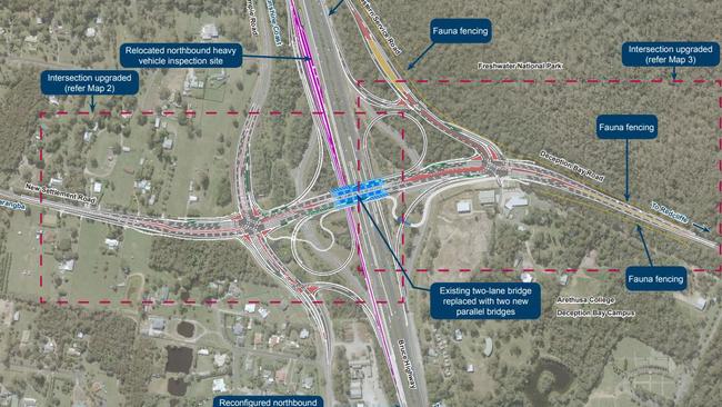 Transport and Main Roads have released the latest design plans for the Deception Bay interchange upgrade.