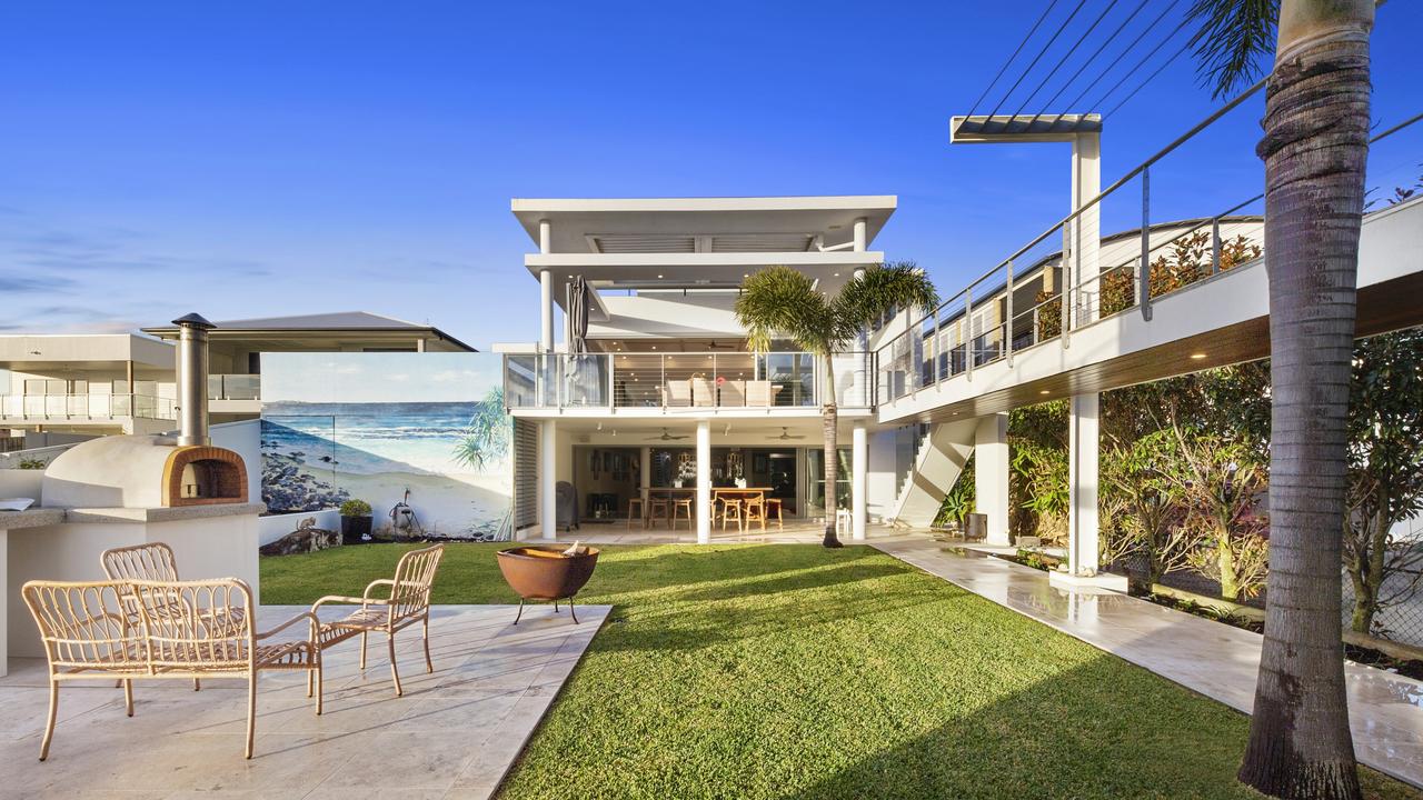 This luxury Kings Beach home at 15B Burgess Street is tipped to bust a previous sales record of $6m when it goes to auction on May 21.