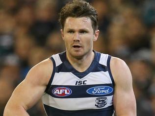 Second Qualifying Final. Geelong vs Hawthorn at the MCG. Patrick Dangerfield early possession . Pic: Michael Klein