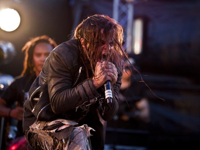 Pirate rips up the stage at the Blacken Festival in Alice Springs in 2016 Picture: Charlie Lowson