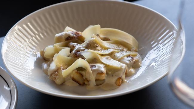 Pan-fried gnocchi with comte cream. Picture: David Kelly