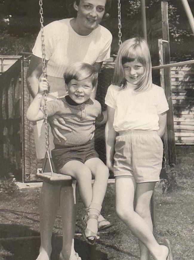 A portrait with their mother as shared in his memoir A Very Private School.