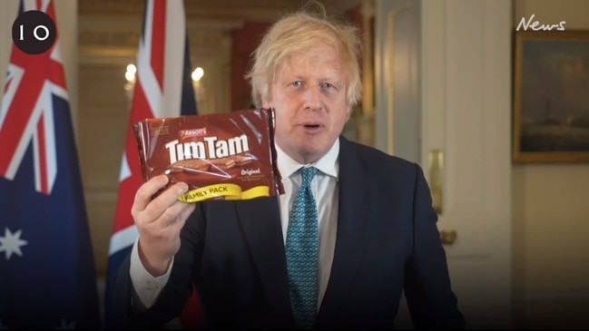 Boris Johnson keen for Aus trade deal 'for cheap Tim Tams'