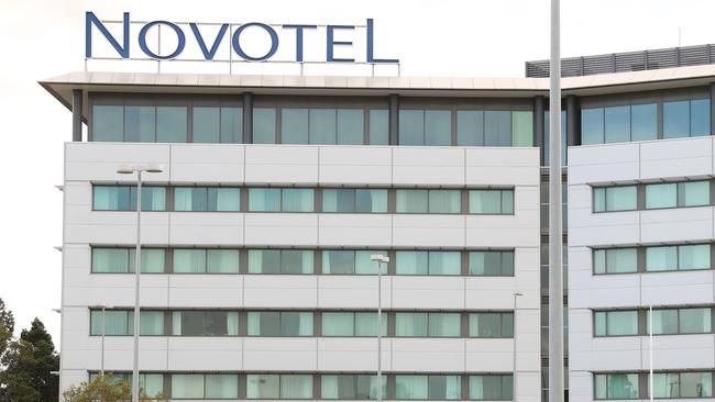 A miner who stayed in quarantine at the Novotel Hotel, Brisbane Airport, has taken Covid-19 to the Northern Territory. Picture: Liam Kidston.