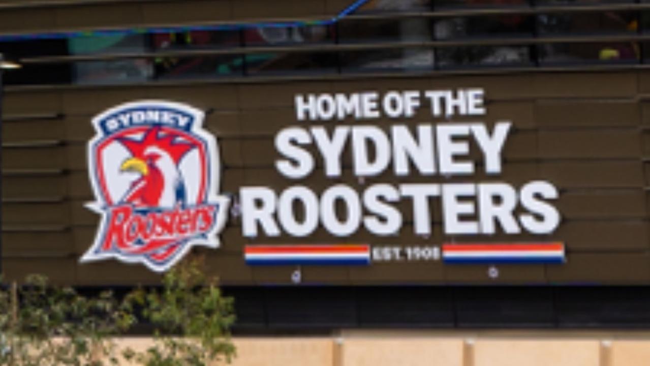 Roosters signage at Allianz Stadium.