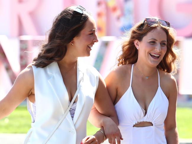 Racegoers arrive at Royal Randwick Racecourse. Picture: Getty Images