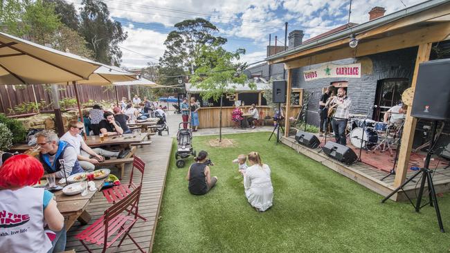 The Bridge Hotel in Castlemaine is known for its live music. Photo: Rob Leeson