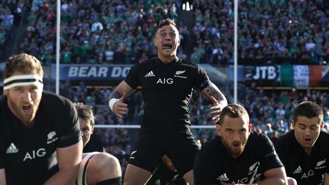 TJ Perenara’s leadership skills meant he led the haka when he was at the All Blacks