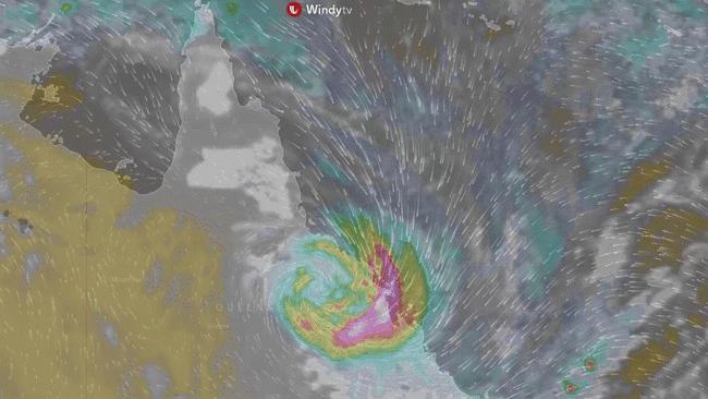 Cyclone Debbie downgraded to a tropical low