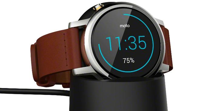 New look ... Motorola revealed a new generation of its Moto 360 smartwatch at IFA. (Motorola via AP)