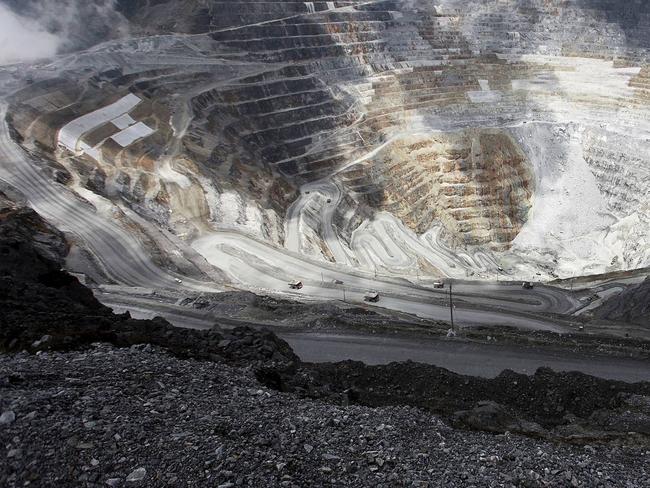 A view of the Grasberg copper and gold mine near Timika, in the eastern region of Papua, Indonesia, in 2015. PHOTO: REUTERS