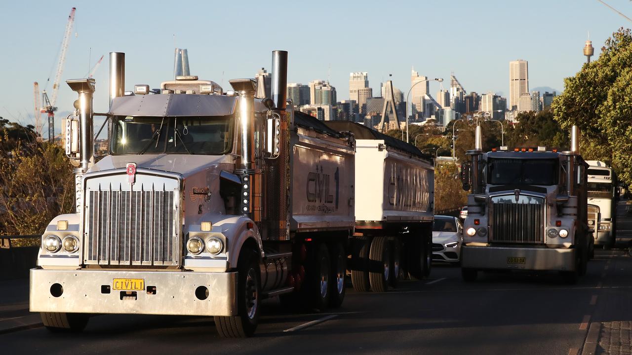 A shortage of AdBlue could see half of Australia’s truck fleet off the road. Picture: David Swift