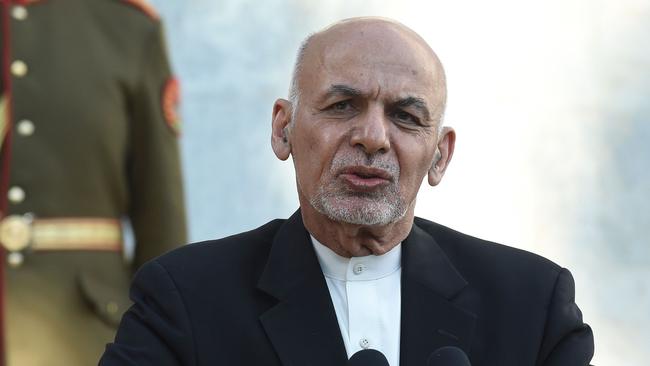 Afghan President Ashraf Ghani at the Presidential Palace in Kabul on November 19, 2020. Picture: AFP