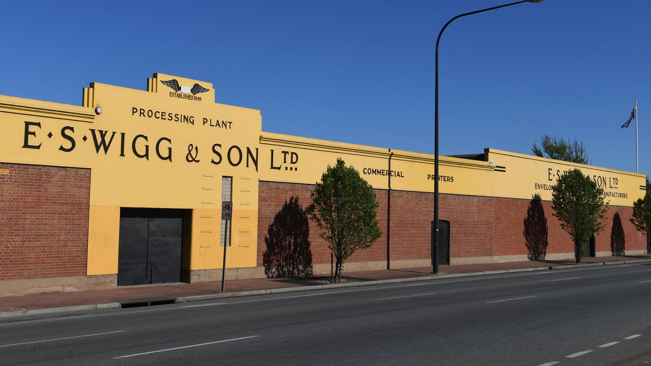 The former EG Wigg and Son factory in Thebarton. Picture: Tricia Watkinson