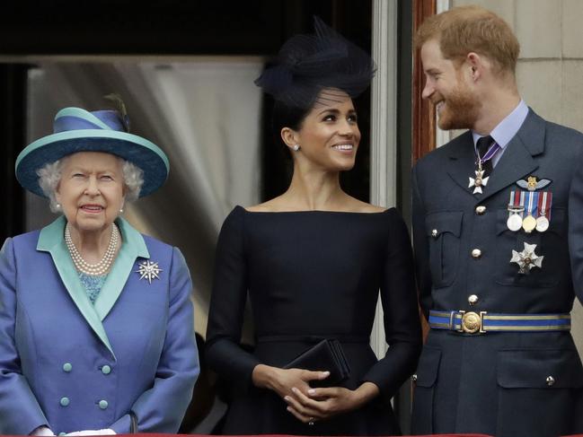 Prince Harry and Meghan’s decision to step away from royal duties has not gone down well within the royal family. Picture: AP/Matt Dunham