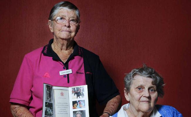 President of Maclean Women’s Bowling Club Eileen O’Keefe and Barbara Bodycote, who did Girl Guides together in their younger years. Barbara met the Queen after receiving an award for Girl Guides, and recently received a thank you note from the Queen after writing her a letter about the monarch’s diamond jubilee. Photo: JoJo Newby