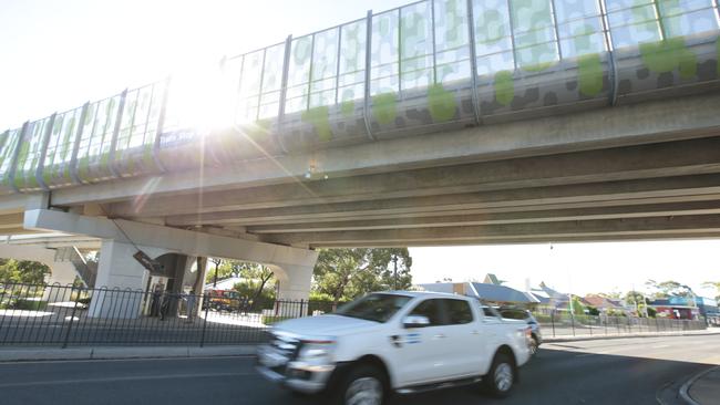 The troubled South Rd tram overpass. Picture: Tait Schmaal