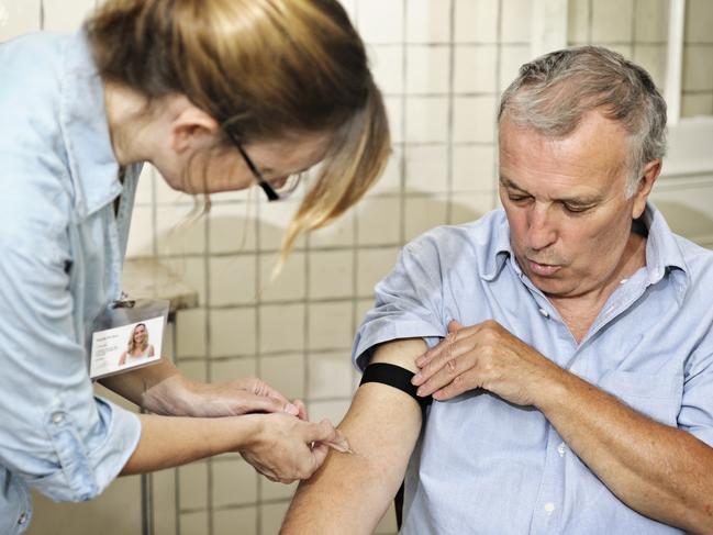 Generic photo - a man has a PSA blood test for prostate cancer. Picture: iStock