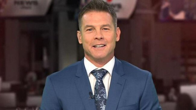 Ben Cousins reads the News in Perth. Picture: Channel 7