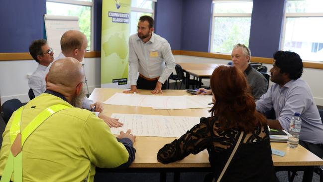 Discussions at the Energy Futures Summit at Central Queensland University Gladstone on April 22, 2021. Picture: contributed