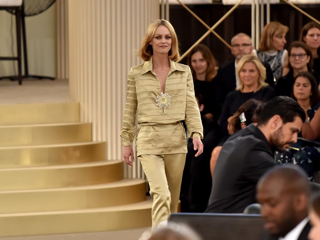 Vanessa Paradis attends the Chanel show. Picture: Getty