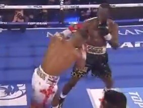 An insane shot out of nowhere ended the fight in the fourth round.