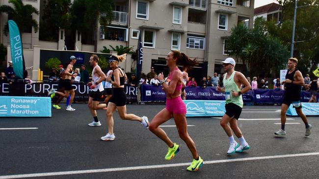 Some of the magic moments and action from the ASICS Runaway Noosa Marathon. Photo: Mark Furler