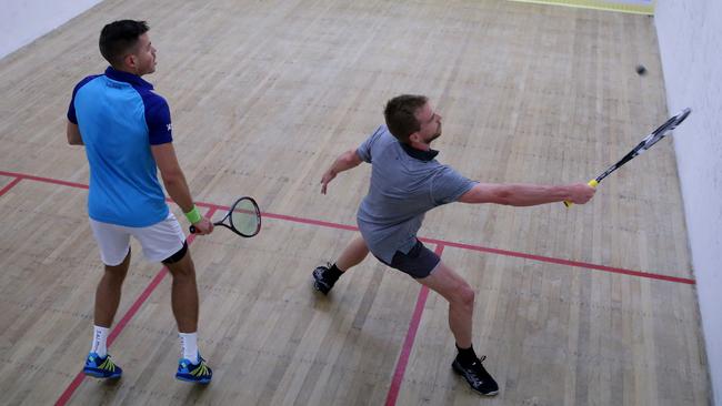 Queensland Open squash finals held at the Nerang Squash and Fitness Centre. Picture by Scott Fletcher