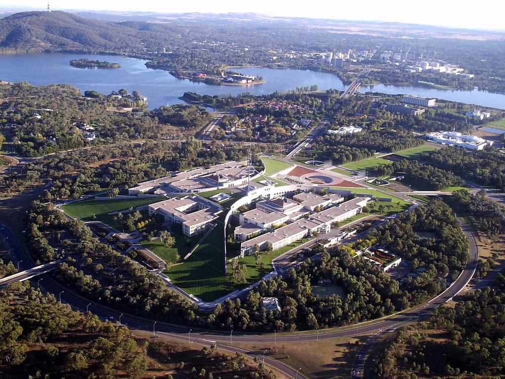 Canberra from the air.