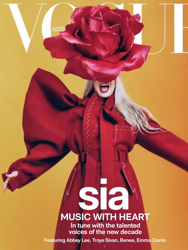 Sia photographed by Micaiah Carter, styled by Nicola Formichetti, Vogue Australia, October 2020.