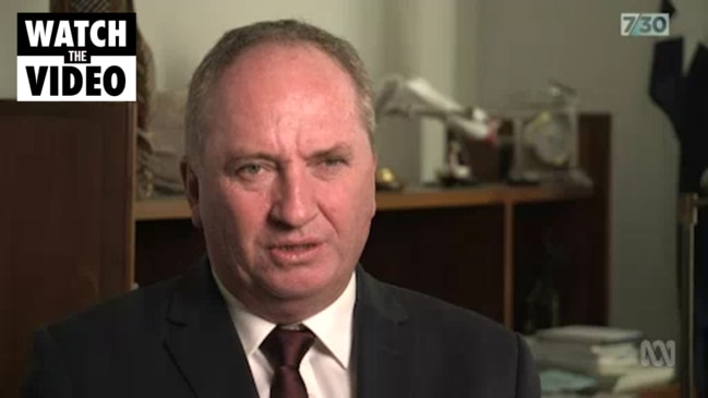 Barnaby Joyce compares climate change policy to marriage