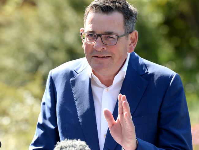 MELBOURNE, AUSTRALIA - NewsWire Photos SEPTEMBER 26, 2023: Victorian Premier Daniel Andrews announces his resignation at Parliament House in Melbourne. Picture: NCA NewsWire / Andrew Henshaw