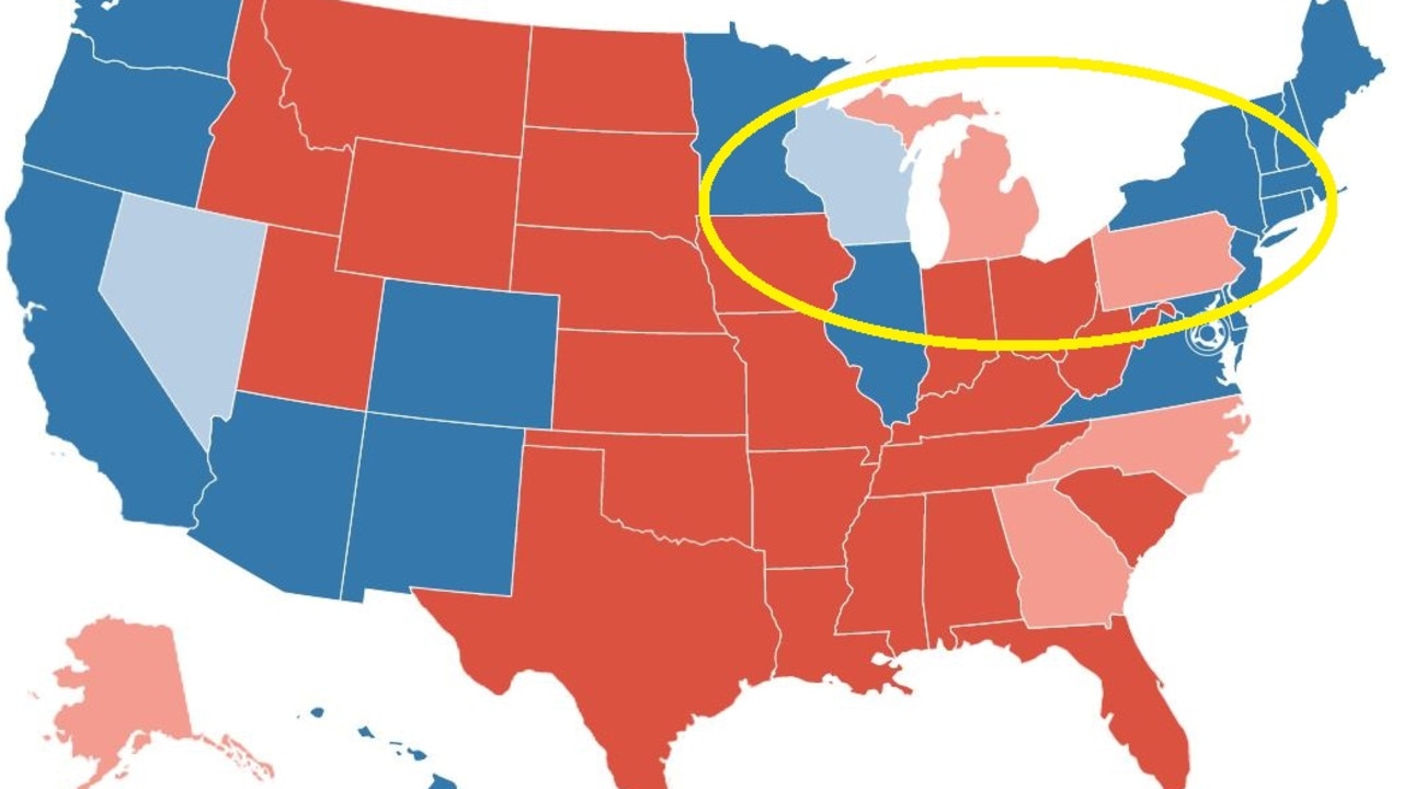 Forgive my crude photoshopping. From left to right, the states in question here are Wisconsin, Michigan and Pennsylvania.