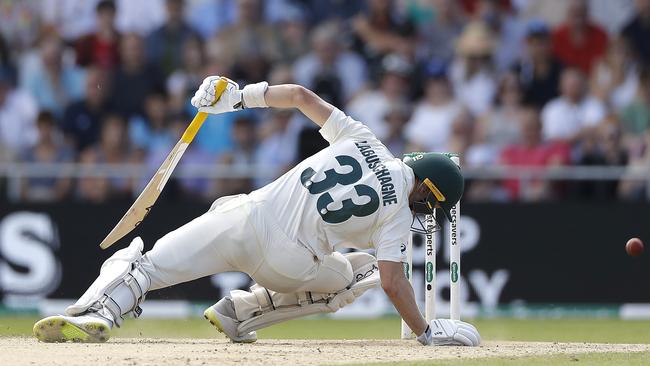 Marnus Labuschagne is struck by a Jofra Archer delivery during last year’s Ashes series.