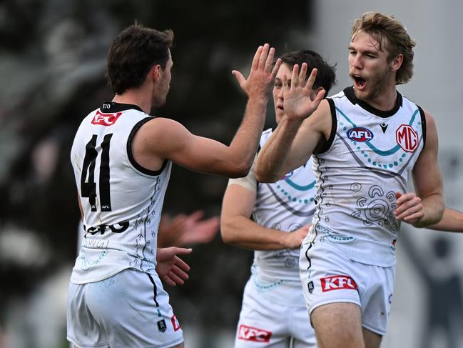 Jason Horne-Francis starred against his former side on Saturday. Picture: Steve Bell/Getty Images