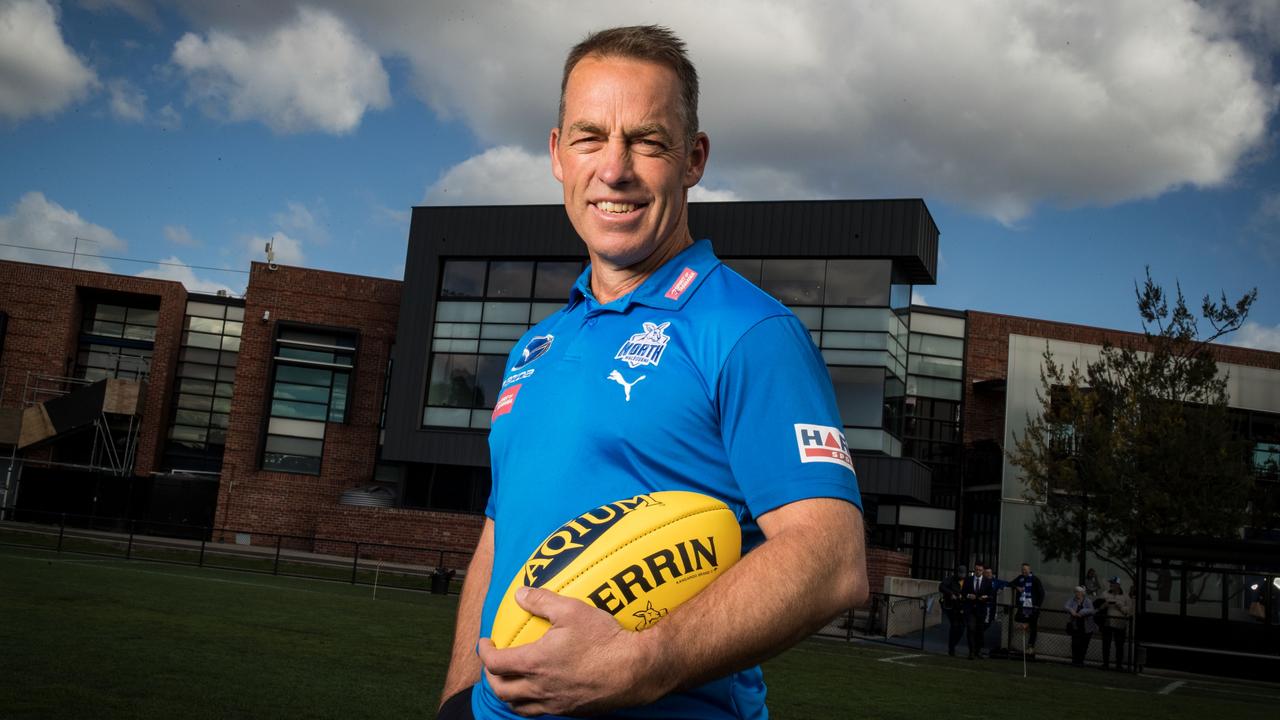 Alastair Clarkson has agreed to coach the North Melbourne Football Club for the next five seasons. Picture: Darrian Traynor