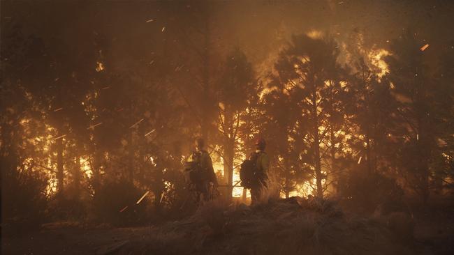 The Yarnell Hill fire reaches its apex in Columbia Pictures' ONLY THE BRAVE.