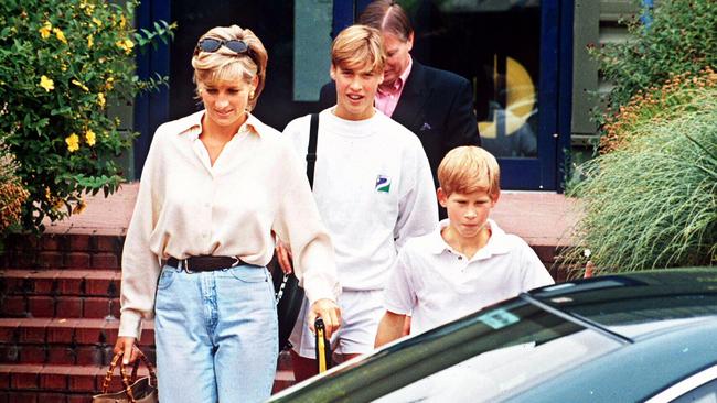 Diana, Princess of Wales with her sons Prince Harry and Prince William in 1996. William has implied that he believes the media killed his mother. There is no doubt he has his family’s allergy to intrusive lenses. Picture: News Corp