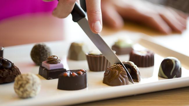 Chocolate truffles at the Yarra Valley Chocolaterie and Ice-creamery. Picture: Supplied