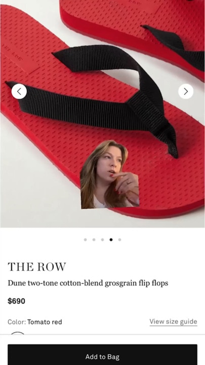 Insane price tag for pair of rubber thongs