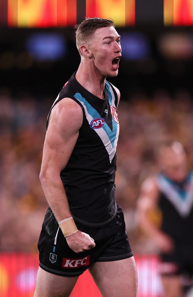 Todd Marshall‘s future is under a cloud. Picture: James Elsby/AFL Photos via Getty Images.