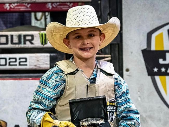 ‘Hoping for a world title’: Little bull rider with big dreams