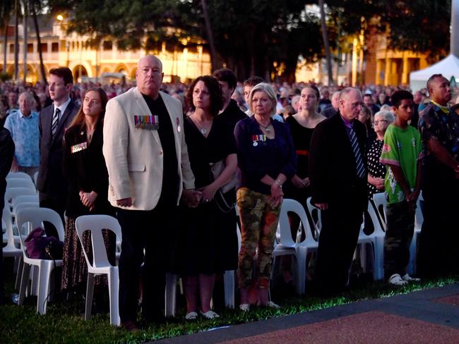 Anzac Day 2025. Dawn service Anzac Park Townsville. Picture: Evan Morgan