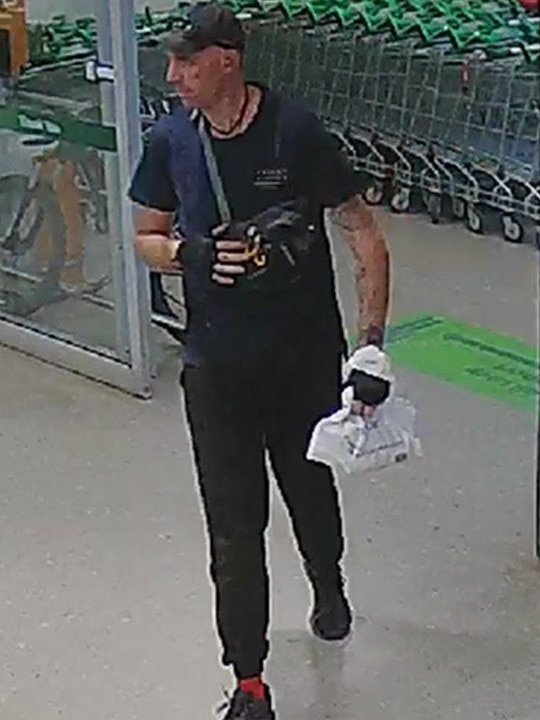 A CCTV image of Jarrad Lovison.