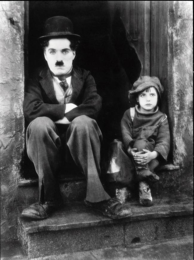 Chaplin and Jackie Coogan in The Kid. Picture: © Roy Export S.A.S