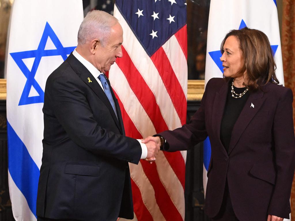 Harris has more aggressively condemned Israel’s actions in Gaza than Biden. Picture: AFP