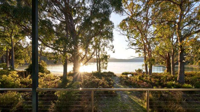 The view from Stewarts Bay Beach House. Picture: Max Combi.