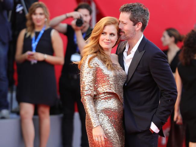 Amy Adams and Darren Le Gallo attend the premiere of ‘Nocturnal Animals’ during the 73rd Venice Film Festival at Sala Grande on September 2, 2016 in Venice, Italy. Picture: Getty