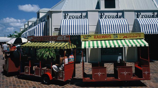 Pacific Fair’s train in the 1980s.